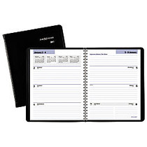 AT-A-GLANCE; DayMinder; Weekly Appointment Book, 6 7/8 inch; x 8 3/4 inch;, 30% Recycled, Assorted Colors (No Choice), January to December 2017