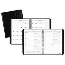 AT-A-GLANCE; Executive; 30% Recycled 13-Month Weekly/Monthly Planner, 6 7/8 inch; x 8 3/4 inch;, Black, January 2016-January 2017