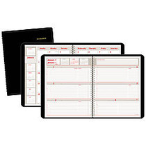 AT-A-GLANCE; Executive; 30% Recycled Weekly/Monthly Planner, 6 7/8 inch; x 8 3/4 inch;, Black, January-December 2017