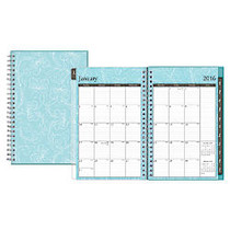 Blue Sky&trade; Weekly/Monthly Planner, 5 inch; x 8 inch;, 50% Recycled, Knightsbridge, January-December 2016