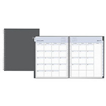 Blue Sky&trade; Wire-O Monthly Planner, Lined, 8 inch; x 10 inch;, 50% Recycled, Passages, January&ndash;December 2017