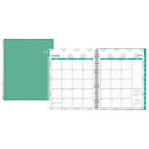 Blue Sky&trade; Wire-O Weekly/Monthly Planner, 8 1/2 inch; x 11 inch;, 50% Recycled, Penelope, January-December 2016