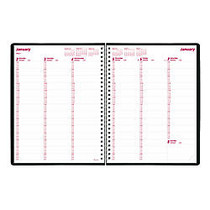 Brownline; Duraflex Weekly Planner, 8 1/2 inch; x 11 inch;, FSC Certified, 50% Recycled, Black, January&ndash;December 2017