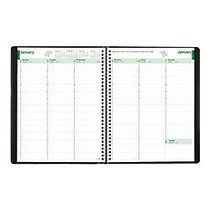 Brownline; EcoLogix; Weekly Planner, FSC Certified, 8 1/2 inch; x 11 inch;, 100% Recycled, Black, January 2017 to January 2018