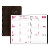 Brownline; Weekly Planner, 8 inch; x 5 inch;, 50% Recycled, FSC Certified, Black, January-December 2017