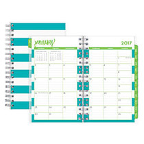 Dabney Lee For Blue Sky&trade; Planner, Weekly/Monthly, , 50% Recycled, Cabana, January to December 2017