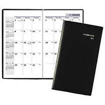 DayMinder; Professional Monthly Planner, 3 5/8 inch; x 6 1/16 inch;, 30% Recycled, Black, 14 Months, December 2016 to January 2018
