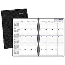 DayMinder; Professional Monthly Planner, 7 7/8 inch; x 11 7/8 inch;, 30% Recycled, Black 2-Piece Cover, December 2016 to January 2018