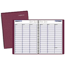 DayMinder; Weekly Appointment Book, 8 inch; x 11 inch;, 30% Recycled, Burgundy, January&ndash;December 2017