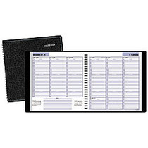 DayMinder; Weekly Appointment Book, 8 inch; x 8 1/2 inch;, 30% Recycled, Black, January&ndash;December 2017