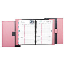 Day-Timer; 30% Recycled Pink Ribbon Reversible Weekly Planner, 5 1/2 inch; x 8 1/2 inch;, January-December 2014
