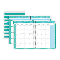 Divoga; Fashion Weekly/Monthly Planner, 8 1/2 inch; x 11 inch;, Teal Stripe, July 2016-June 2017