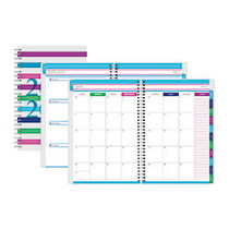 Divoga; Nautical Dots Weekly/Monthly Academic Planner, 5 inch; x 8 inch;, Stripes, July 2017 to June 2018