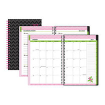 Divoga; Weekly/Monthly Planner, 4 inch; x 6 inch;, Tropical Punch, Black, January to December 2017