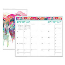 Nicole Miller Monthly Pocket Planner, 3 5/8 inch; x 6 1/8 inch;, 50% Recycled, Ephemeral, January 2017 to December 2018