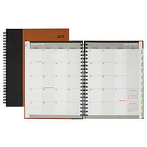 Office Wagon; Brand Monthly Planner, 7 inch; x 9 inch;, Brown/Black, Johnny, January to December 2017