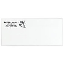 Black Ink Flat-Print Envelopes, 4 1/8 inch; x 9 1/2 inch;, Box Of 250