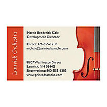 Full-Color Textured-Print Business Cards, 80 Lb. Off-White Linen, 4/4, 3 1/2 inch; x 2 inch;, Box Of 250