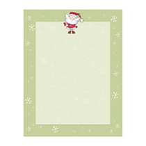 Great Papers!; Holiday-Themed Letterhead Paper, 8 1/2 inch; x 11 inch;, Merry Christmas Santa, Pack Of 80