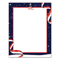 Great Papers!; Holiday-Themed Letterhead Paper, 8 1/2 inch; x 11 inch;, Patriotic Holiday, Pack Of 80