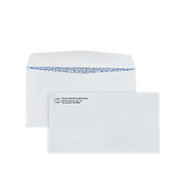 Security Business Envelopes, White, No. 6 3/4, Security Business Envelope, White Wove 1-Color Imprint, Box Of 500