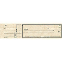 3-To-A-Page Checks, Style 2, 8 1/4 inch; x 3 1/24 inch;, 1 Part, Box Of 300