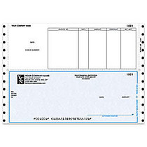 Continuous Accounts Payable Checks For Sage Peachtree;, 9 1/2 inch; x 6 1/2 inch;, 1 Part, Box Of 250