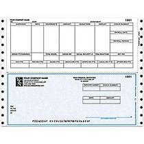 Continuous Payroll Checks For DACEASY;, 9 1/2 inch; x 7 inch;, 2 Parts, Box Of 250