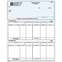 Laser Payroll Checks For MAS90 / MAS200 / MAS500;, 8 1/2 inch; x 11 inch;, 1 Part, Box Of 250