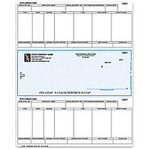 Laser Payroll Checks For Sage Peachtree;, 8 1/2 inch; x 11 inch;, 2 Parts, Box Of 250