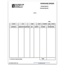 Laser Purchase Order For Dynamics;/Solomon;, 8 1/2 inch; x 11 inch;, 1 Part, Box Of 250