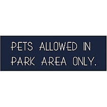 Acrylic Engraved Wall Sign, 2 inch; x 6 inch;