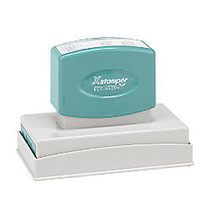 ECO-GREEN Xstamper; Pre-Inked Large Stamp, N27, 65% Recycled, 1 9/16 inch; x 3 15/16 inch; Impression