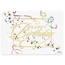 All-Occasion Cards, 5 5/8 inch; x 7 3/4 inch;, Streamers & Confetti, 30% Recycled, Box Of 25