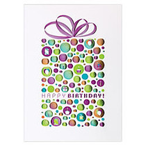 All-Occasion Cards, 5 5/8 inch; x 7 7/8 inch;, Birthday Bubbles, Box Of 25