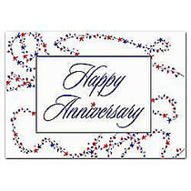 All-Occasion Cards, 7 7/8 inch; x 5 5/8 inch;, Patriotic Anniversary, Box Of 25