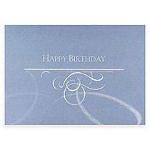 All-Occasion Cards, 7 7/8 inch; x 5 5/8 inch;, Swirls of Happiness, 30% Recycled, Box Of 25