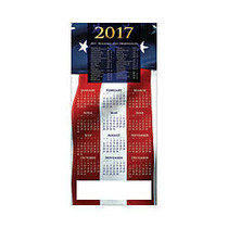Personalized Calendar Cards With Envelopes, Patriotic Year, 7 7/8 inch; x 5 5/8 inch;, Box Of 25
