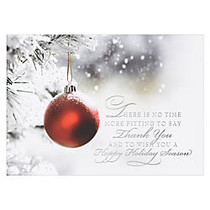 Personalized Holiday Card Favorites, 7 7/8 inch; x 5 5/8 inch;, A Time For Thanks, 30% Recycled, Box Of 25