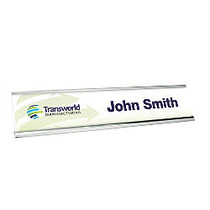 Custom Desk Sign With Holder, 2 inch; x 10 inch;