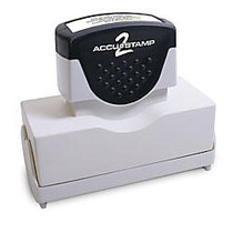 ACCU-STAMP; 2 Pre-Inked Return-Address Shutter Stamp, With Microban;, 15/16 inch; x 2 13/16 inch;