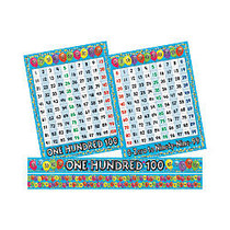 Barker Creek; Counting Skills Bulletin Board Chart And Border Set, Multicolor, Grades Pre-K - 3