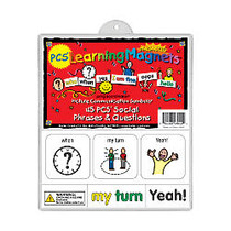 Barker Creek; Magnets, Learning Magnets; PCS;, Social Phrases & Questions Set, Grades Pre-K+, Pack Of 90