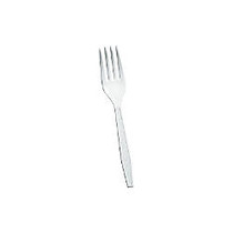 GENERAL PAPER Individually Wrapped Mediumweight Forks, White, Pack Of 1,000