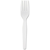 Genuine Joe Fork - 1 Piece(s) - 1000/Carton - 1 x Fork - Disposable - White