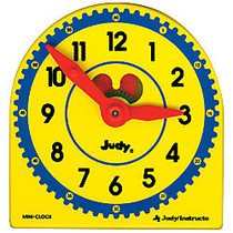 Judy; Clock Plastic Class Pack, 5 inch; x 5 inch;, Pack Of 6