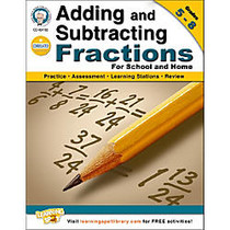 Mark Twain Adding and Subtracting Fractions Workbook, Grades 5-8