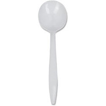 Genuine Joe Spoon - 1 Piece(s) - 1000/Carton - 1 x Soup Spoon - Disposable - White