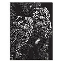 Melissa & Doug Black-Coated Scratchboards, 8 1/2 inch; x 11 inch;, Black, Pack Of 10