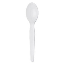 Highmark; Heavyweight Full-Size Spoons, White, Box Of 100